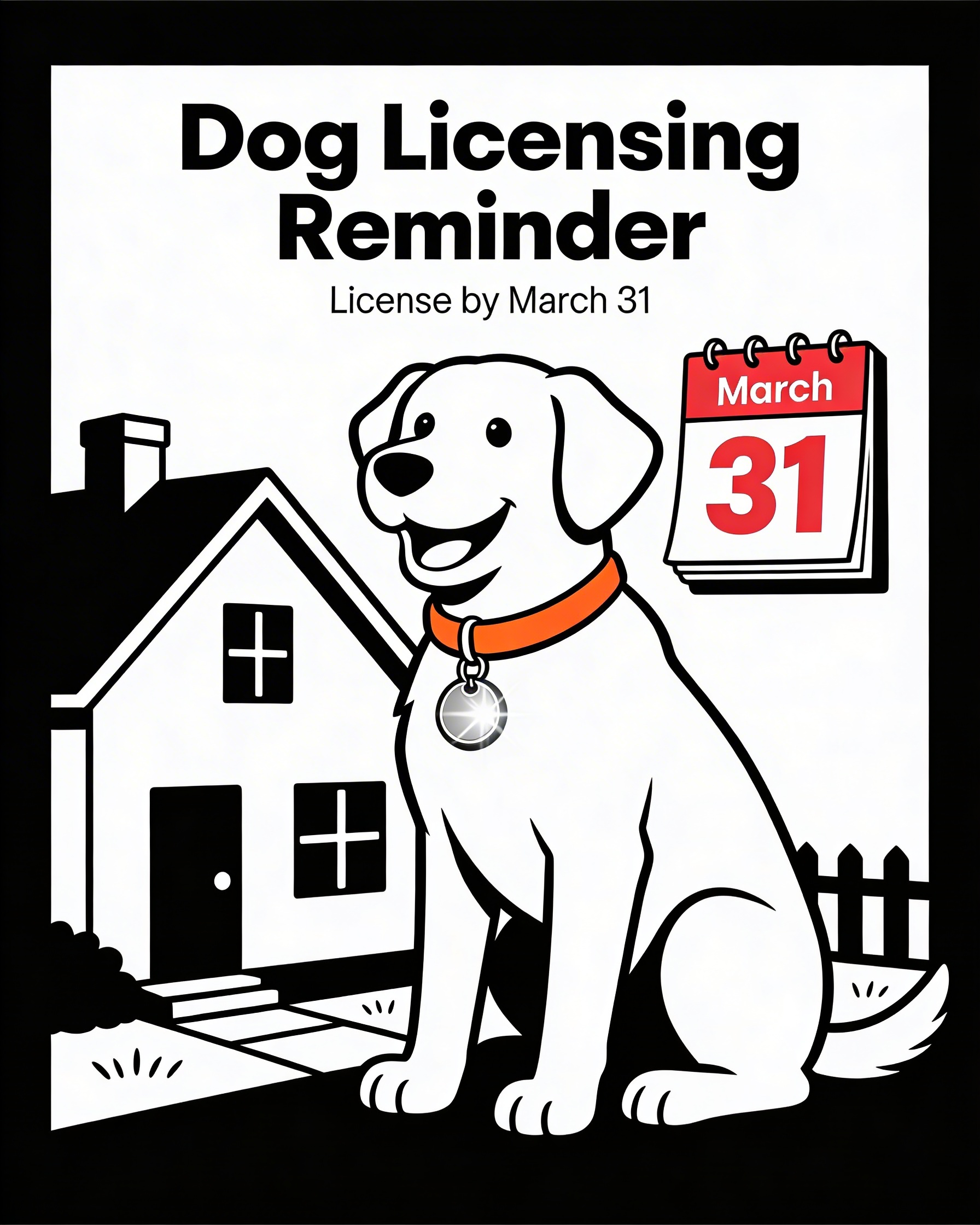 Spencer Dog License Reminder